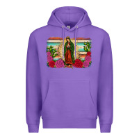 Purple western our lady of guadalupe Premium Hoodie - JahusDesignShop