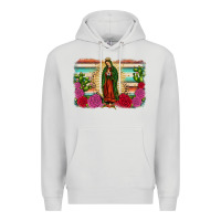 Dove Grey western our lady of guadalupe Premium Hoodie - JahusDesignShop