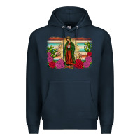 Navy western our lady of guadalupe Premium Hoodie - JahusDesignShop
