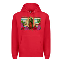 Red western our lady of guadalupe Premium Hoodie - JahusDesignShop