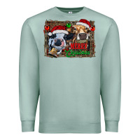 Seafoam merry christmas heifers Premium Sweatshirt - RanaPortraitStore