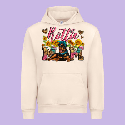 Rottweiler Mom Urban Hoodie Designed By Artiststas