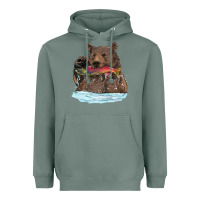 Sage mama bear haunting fish Heavyweight Hoodie - RanaPortraitStore