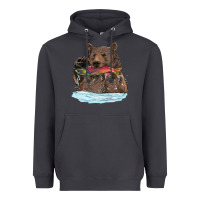 Smoke mama bear haunting fish Heavyweight Hoodie - RanaPortraitStore