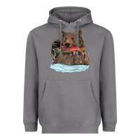 Storm mama bear haunting fish Heavyweight Hoodie - RanaPortraitStore