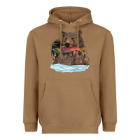 Toasted Coconut mama bear haunting fish Heavyweight Hoodie - RanaPortraitStore
