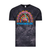 Cloud Black teacherlife and teacher gnome rainbow Vintage Tee - Artiststas