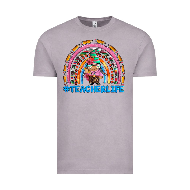 Teacherlife And Teacher Gnome Rainbow Vintage Tee by Artiststas | Teevron