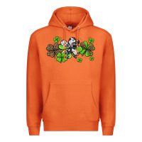 Carrot Western Cowhide Leopard Glitter Shamrocks Premium Hoodie - Jasminsmagicworld