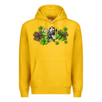 Lemon Western Cowhide Leopard Glitter Shamrocks Premium Hoodie - Jasminsmagicworld
