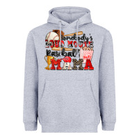 Heather Grey somebody's loud mouth baseball mama Heavyweight Hoodie - Zillion Design Studio