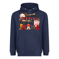 Navy somebody's loud mouth baseball mama Heavyweight Hoodie - Zillion Design Studio