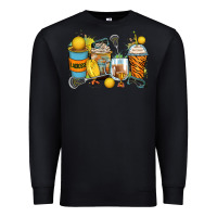 Black lacrosse coffee cups Premium Sweatshirt - Zillion Design Studio