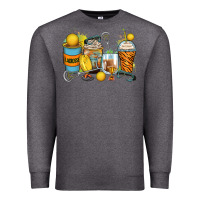 Charcoal Heather lacrosse coffee cups Premium Sweatshirt - Zillion Design Studio