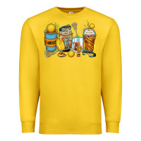 Lemon lacrosse coffee cups Premium Sweatshirt - Zillion Design Studio