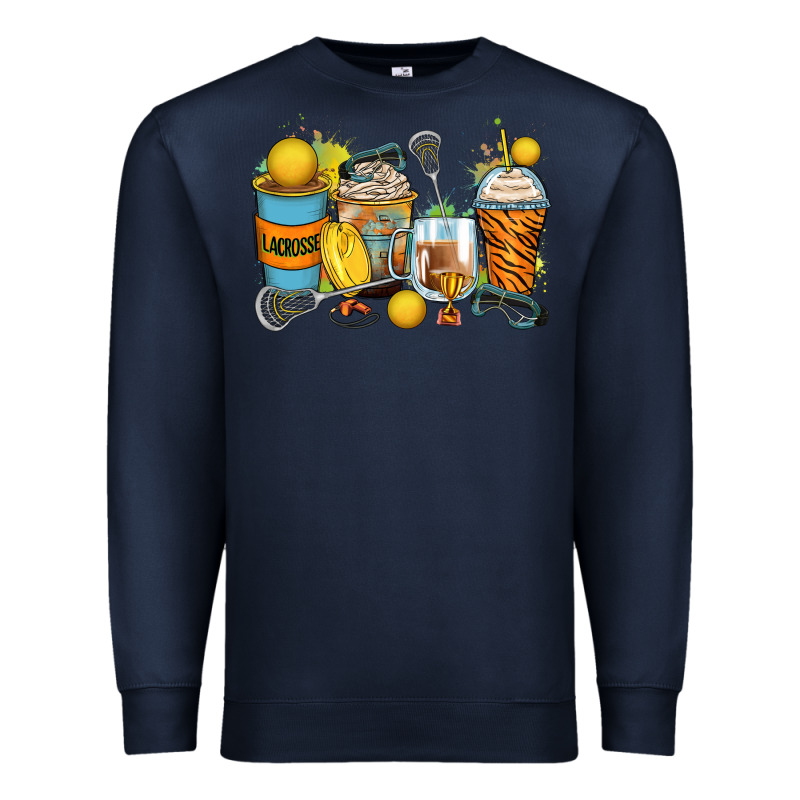 Lacrosse Coffee Cups Premium Sweatshirt by Zillion Design Studio | Teevron