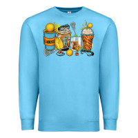 Ocean Blue lacrosse coffee cups Premium Sweatshirt - Zillion Design Studio