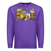 Purple lacrosse coffee cups Premium Sweatshirt - Zillion Design Studio
