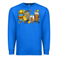 True Royal lacrosse coffee cups Premium Sweatshirt - Zillion Design Studio