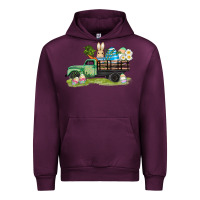 Mauve Wine easter hunt i̇n truck Urban Hoodie - AdoDesignShop