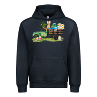 Navy easter hunt i̇n truck Urban Hoodie - AdoDesignShop