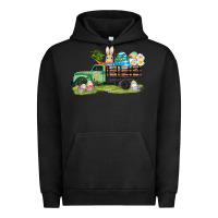 Pigment Black easter hunt i̇n truck Urban Hoodie - AdoDesignShop