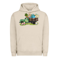 Pigment French Oak easter hunt i̇n truck Urban Hoodie - AdoDesignShop