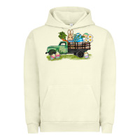 Pigment Pistachio easter hunt i̇n truck Urban Hoodie - AdoDesignShop