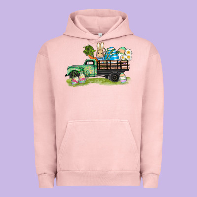 Easter Hunt İn Truck Urban Hoodie Designed By Adodesignshop