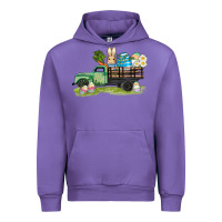 Tulip easter hunt i̇n truck Urban Hoodie - AdoDesignShop