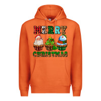 Carrot merry christmas with cupcakes Premium Hoodie - AdoDesignShop