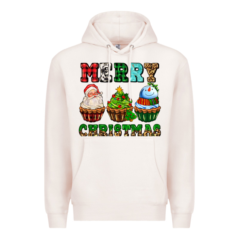 Merry Christmas With Cupcakes Premium Hoodie by AdoDesignShop | Teevron
