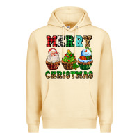 Pina Colada merry christmas with cupcakes Premium Hoodie - AdoDesignShop