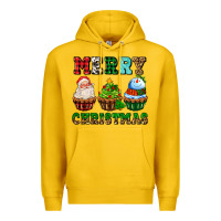 Lemon merry christmas with cupcakes Premium Hoodie - AdoDesignShop