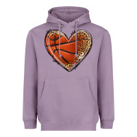 Lavender basketball heart Heavyweight Hoodie - texasbilliewilder