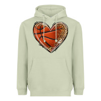 Matcha basketball heart Heavyweight Hoodie - texasbilliewilder