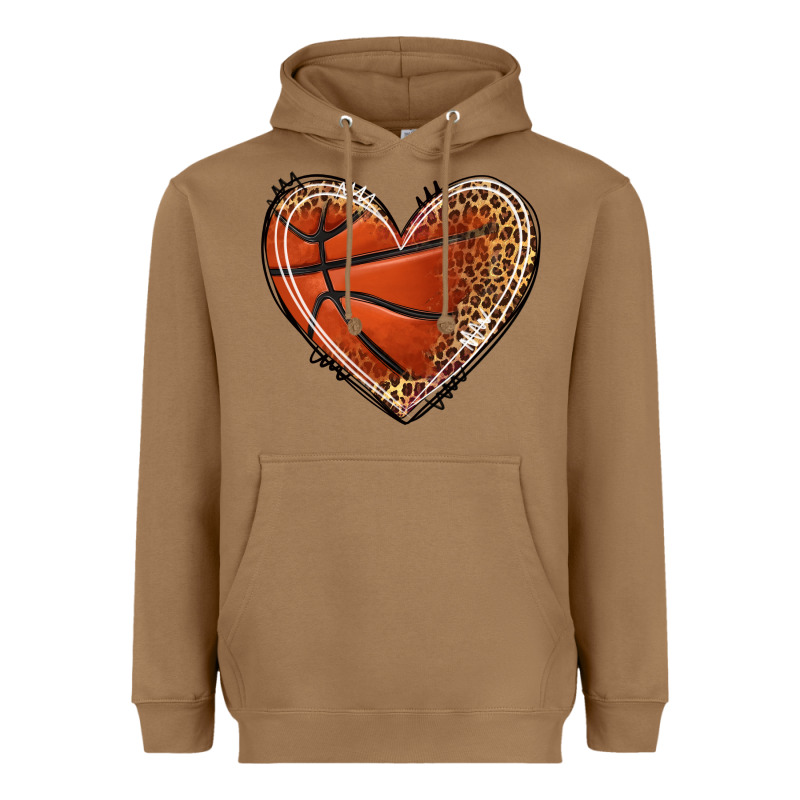 Basketball Heart Heavyweight Hoodie by texasbilliewilder | Teevron