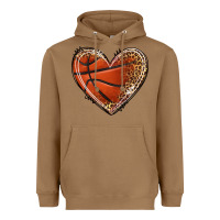 Toasted Coconut basketball heart Heavyweight Hoodie - texasbilliewilder