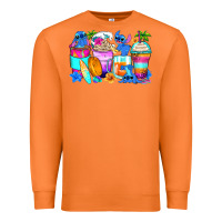 Carrot stitch summer coffee cups Premium Sweatshirt - Zillion Design Studio