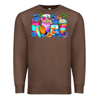 Chestnut stitch summer coffee cups Premium Sweatshirt - Zillion Design Studio