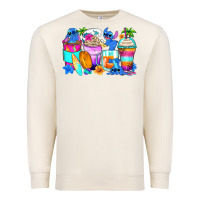 Sandshell stitch summer coffee cups Premium Sweatshirt - Zillion Design Studio
