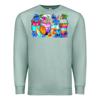 Seafoam stitch summer coffee cups Premium Sweatshirt - Zillion Design Studio