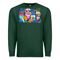 Sports Green stitch summer coffee cups Premium Sweatshirt - Zillion Design Studio