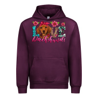 Mauve Wine love dachshunds Urban Hoodie - Artiststas