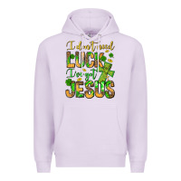 Lilac I don't need luck I've got Jesus Premium Hoodie - Jasminsmagicworld