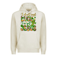 Oatmeal Heather I don't need luck I've got Jesus Premium Hoodie - Jasminsmagicworld