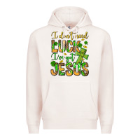 Pale Pink I don't need luck I've got Jesus Premium Hoodie - Jasminsmagicworld