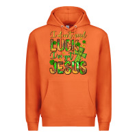 Carrot I don't need luck I've got Jesus Premium Hoodie - Jasminsmagicworld