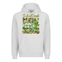 Dove Grey I don't need luck I've got Jesus Premium Hoodie - Jasminsmagicworld