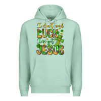 Seafoam I don't need luck I've got Jesus Premium Hoodie - Jasminsmagicworld